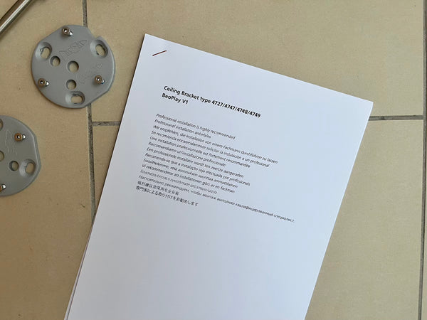 BeoPlay V1-40 <br>Ceiling Bracket<br>Type 4727