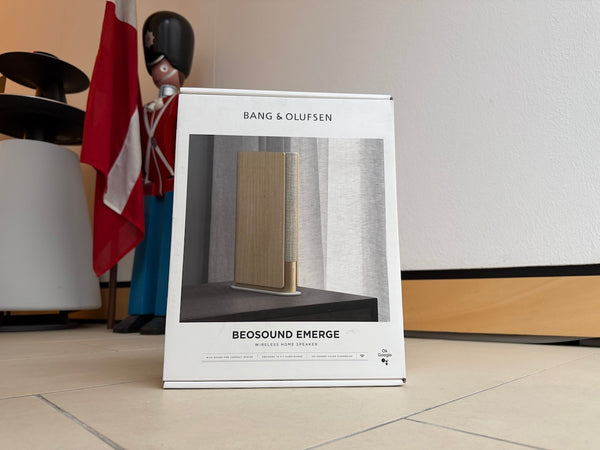 BeoSound Emerge GVA<br>Drahtloses Musiksystem<br>gold tone / light oak (2021)
