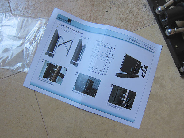 BeoVision 7-40 & BeoLab 7-2 Wandhalterung Pull&Rotate