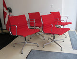 Vitra Aluminium Chairs EA108 poppy red
